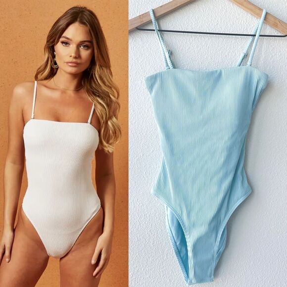 NWT Charlie Holiday Ozzie Rib One Piece Bikini XS - Picture 1 of 6